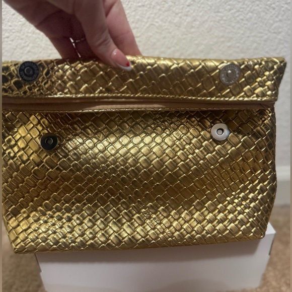 Gold Textured Clutch - Picture 2 of 4
